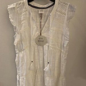 white, beachy dress!